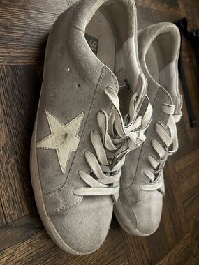 Grayish blue Suede Golden Goose Women's Sneakers